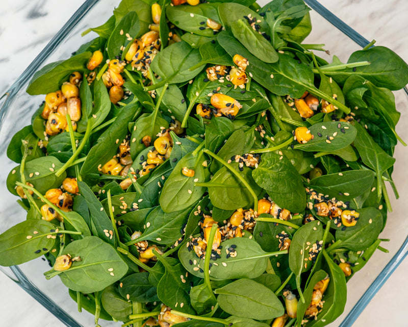 Baby Spinach and Corn Salad