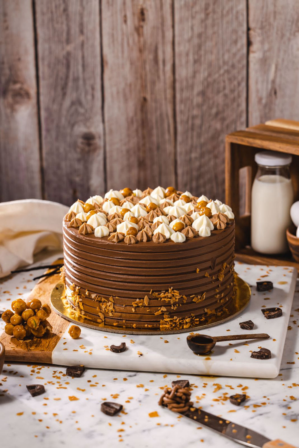 Hazelnut Praline Chocolate Cake — chocolate & connie